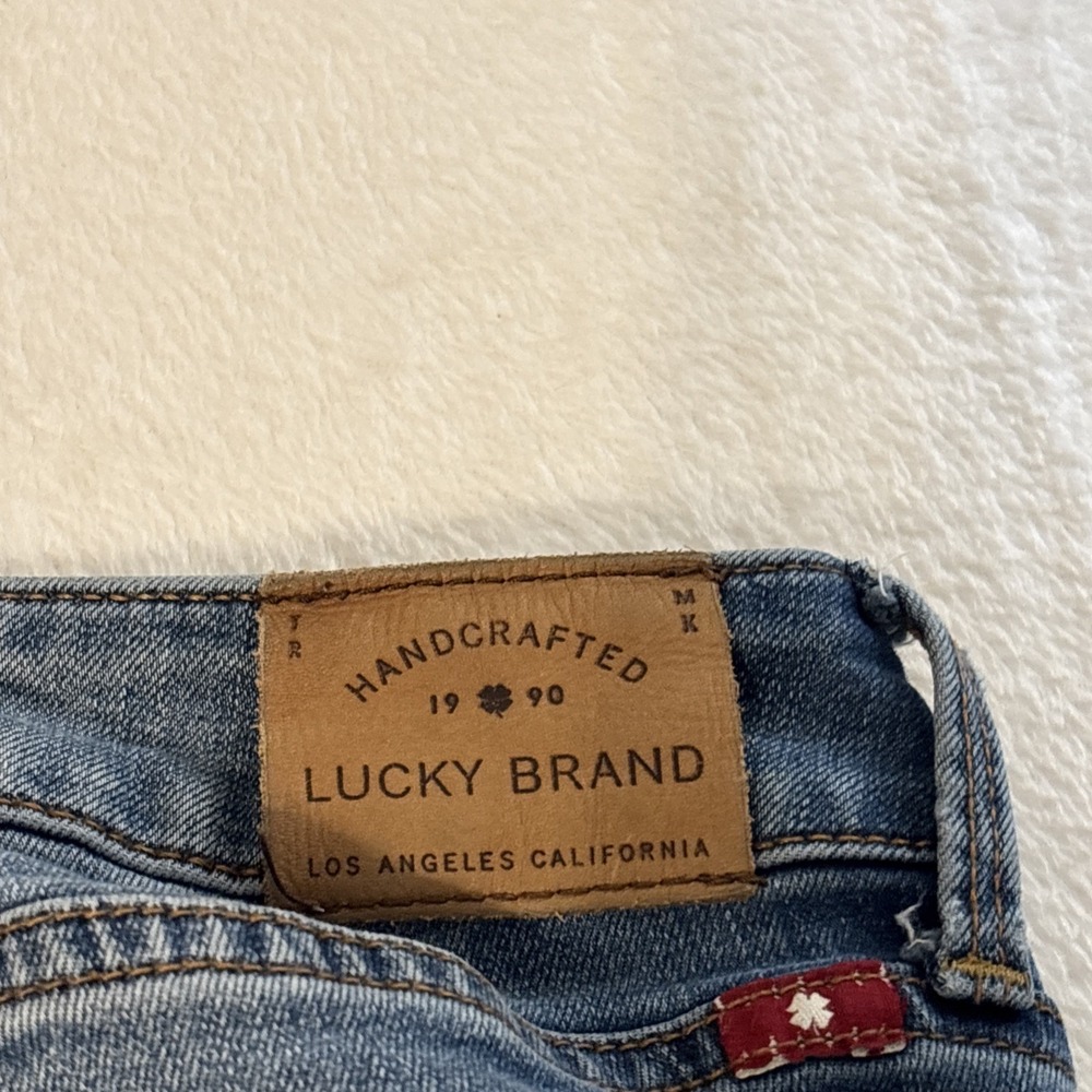 Lucky Brand Leyla Boot Jean Women Size 8 With 28 Inseam Blue Stretch Flare Denim - Picture 11 of 13